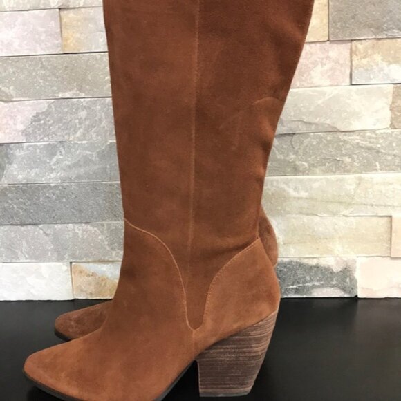 Charles David Nelson Suede To-The-Knee Boot - Picture 5 of 14